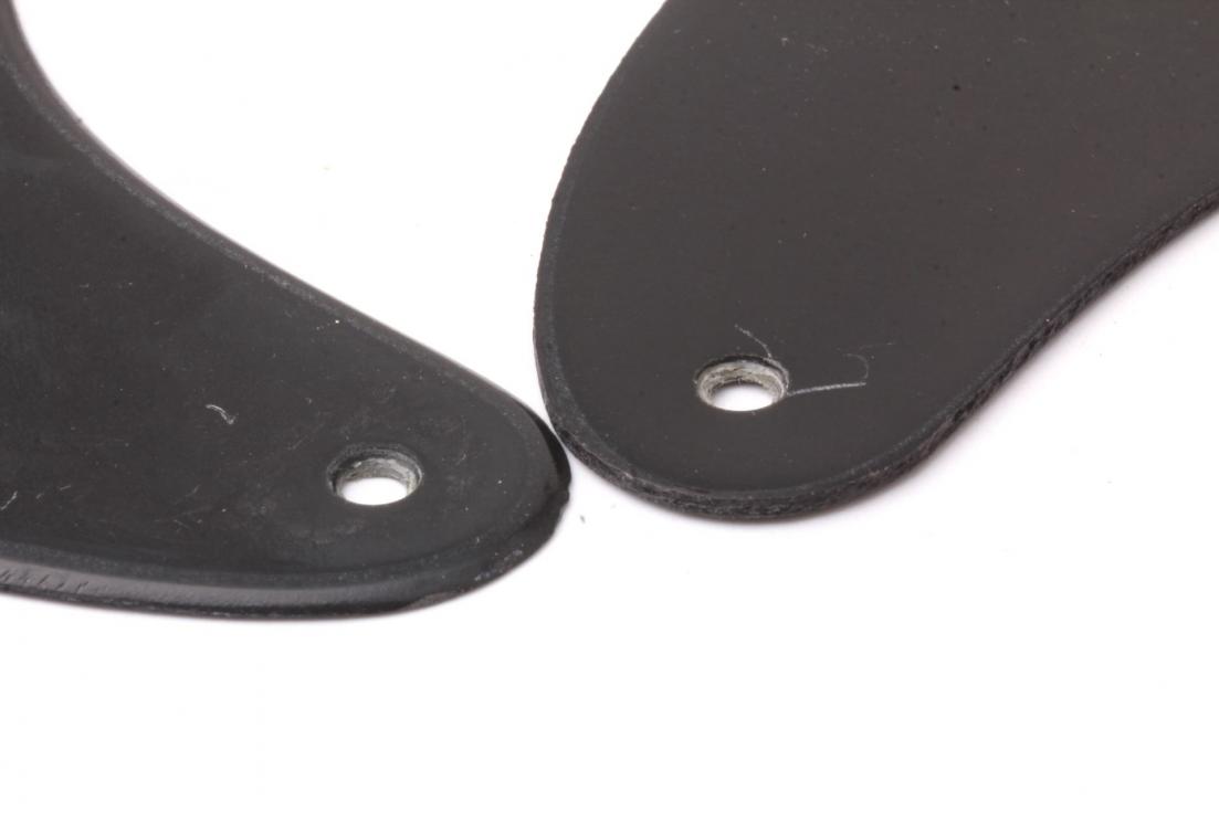 Left early style..softer bevel - right later Bevel