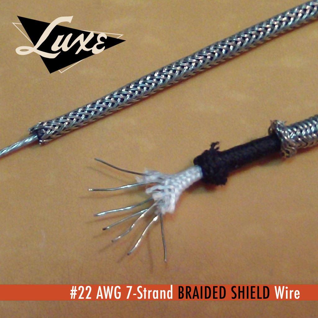 Vintage AWG22 Braided Shield Wire